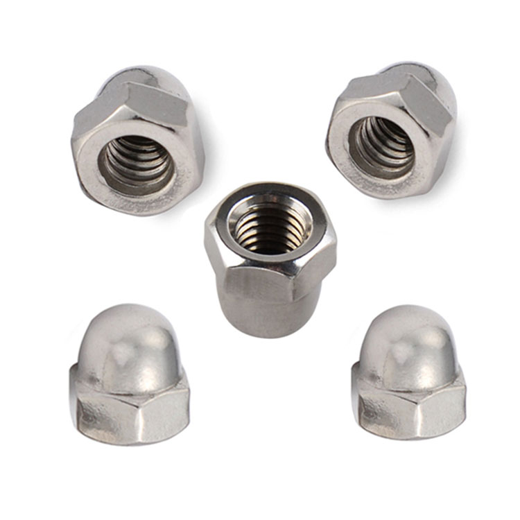 304 316 स्टेनलेस स्टील DIN 1587 M6 F594 DIN1587 Acorn Hex Domed Cap Nut