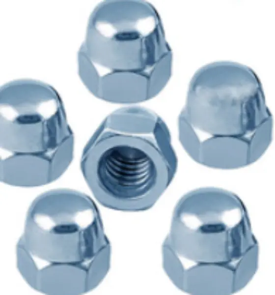 DIN1587 क्याप नट जस्ता प्लेटेड कार्बन स्टील