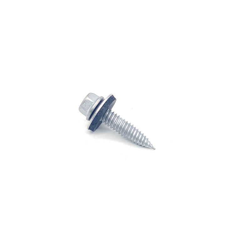 SS304+Scm435 Hex Flange Self Tapping Bi-Metallic Screws EPDM वाशरसँग